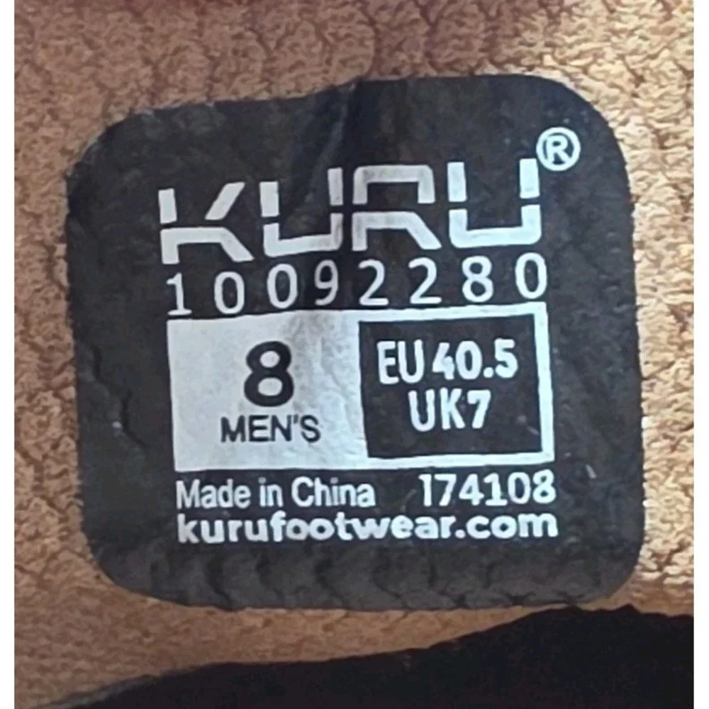 Kuru Aalto Chukka Boots Mens 8 Black Leather Comfort Supportive‎
